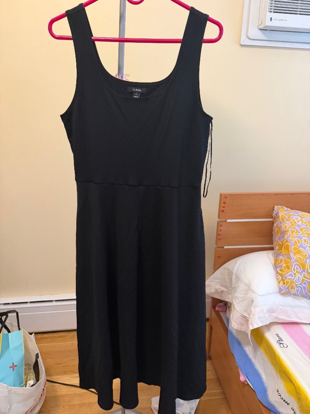 Alfani Women's Sleeveless Midi Dress, Created for Macy's  LARGE Color Black